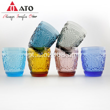 Copo de copo de copo de vidro de várias cores